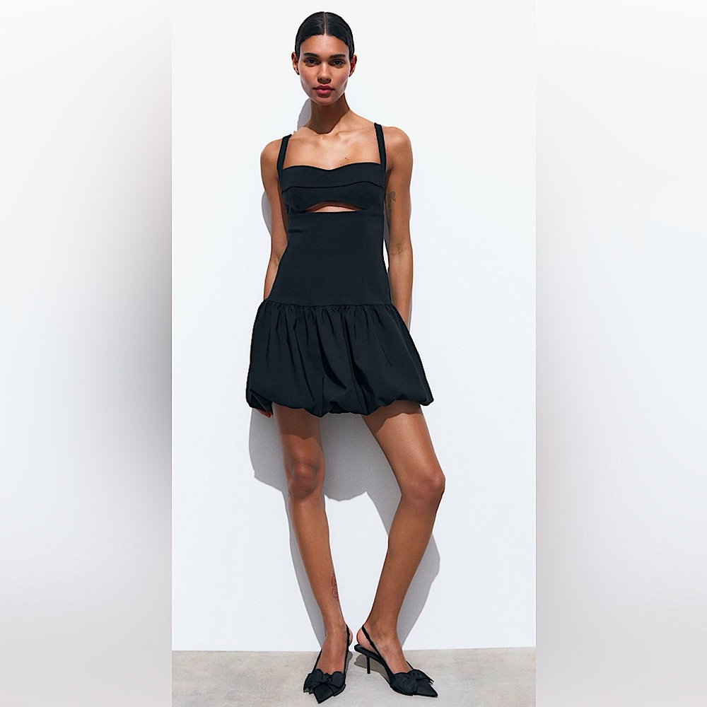 ZARA BALLOON MINI DRESS